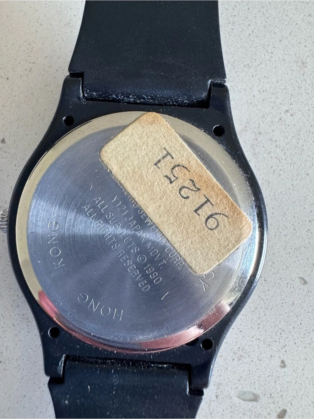 Vintage 1990s Star Trek U.S.S. Enterprise wrist watch - Rubber Band